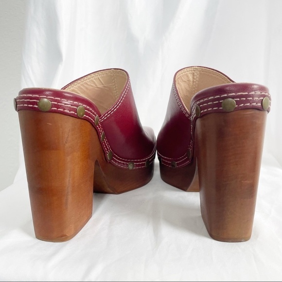 Jacquemus Les Sabots Leather Clog Mule Red - Picture 6 of 11